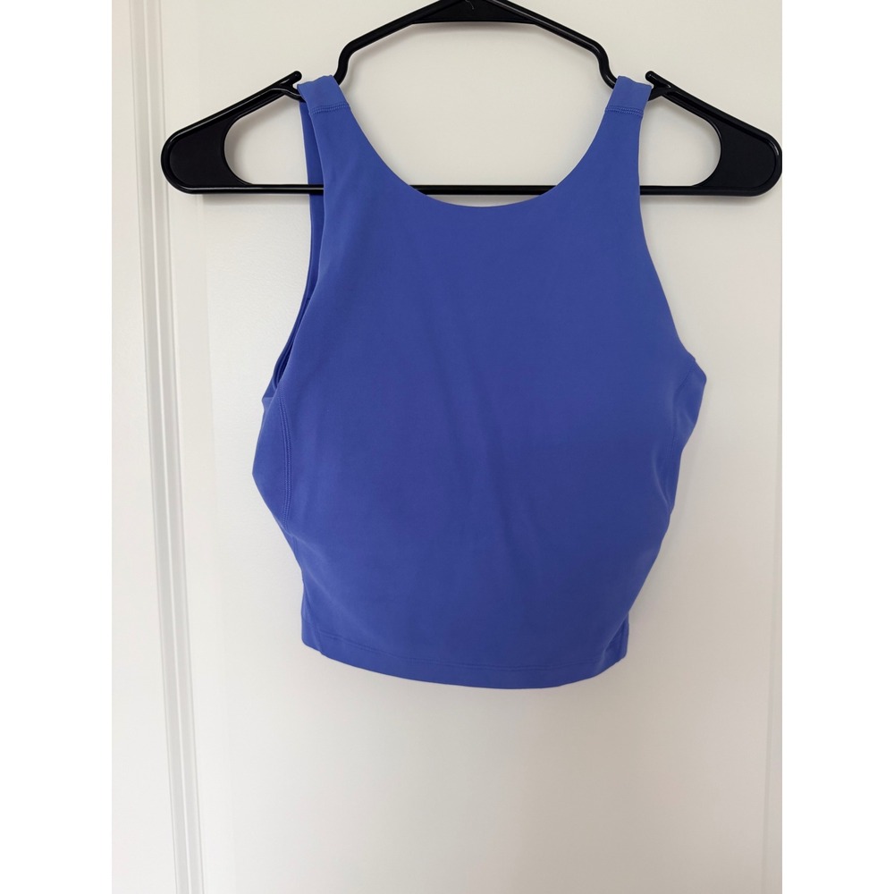 Lululemon Align High-Neck Tank Top Size 4 Periwinkle Blue W1DKES Nulu Yoga Sport - Picture 1 of 4